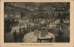 A Section of the Public Restaurant in the Filene Store Boston, MA Postcard Postcard Postcard