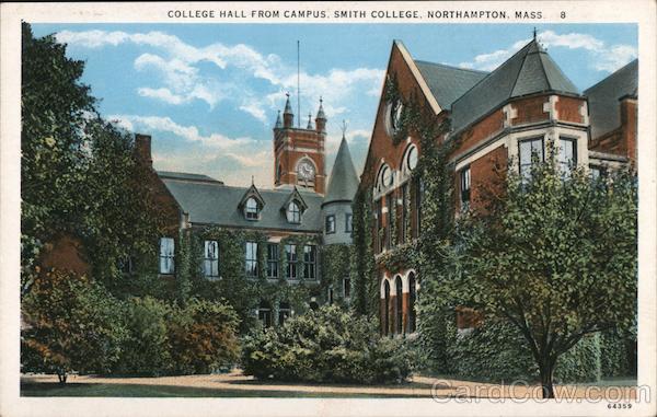 College Hall from Campus, Smith College Northampton Massachusetts