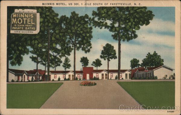 McInnis Motel - US 301 - I mile south of Fayetteville, N.C. North Carolina