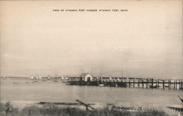 View of Hyannis Port Harbor Massachusetts