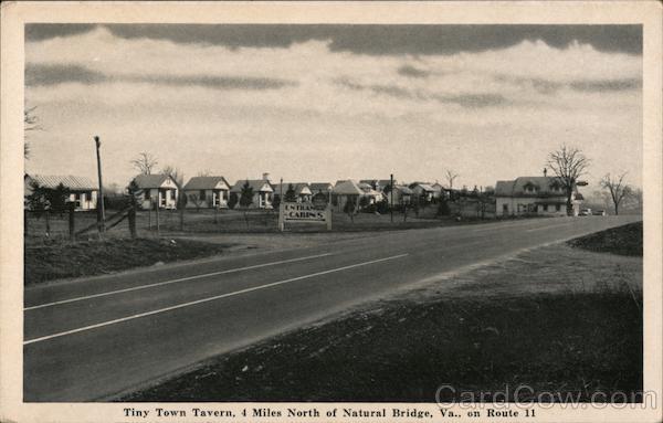 Tiny Town Tourist Court, Tavern and Restaurant Natural Bridge Virginia