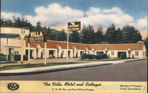 The Villa Motel and Cottages - U.S. 101 No. end Port Orford, Oregon
