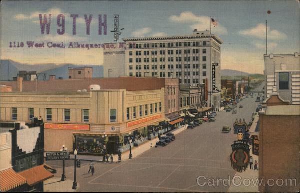 A-16 Central Ave and Fourth St. in the heart of Albuquerque, N.M. New Mexico