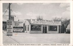 South on the Border Down Mexico Way, Hiway 81 & 83 Postcard