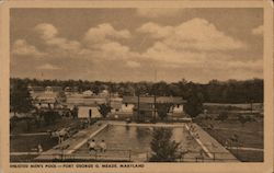 Enlisted Men's Pool Postcard