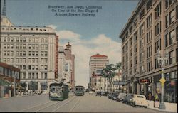 Broadway, On LIne of the San Diego & Arizona Railway Postcard