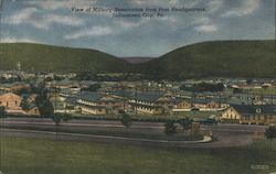 View of military reservation from post headquarters Indiantown Gap, PA Postcard Postcard Postcard