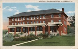 Dormitory, Waynesburg College Postcard
