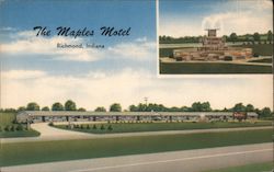 The Maples Motel Richmond, IN Postcard Postcard Postcard