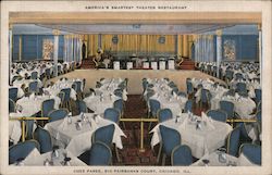 Chez Paree, 610 Fairbanks Court, America's Smartest Theater Restaurant Postcard