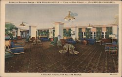 Attractive Mexxanine Parlor - New Rosslyn Hotels - Fifth and Main Streets Postcard