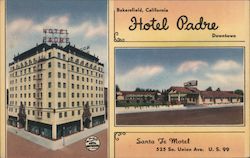 Hotel Padre - Santa Fe Motel Postcard
