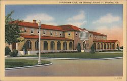 Officers' Club, the Infantry School Fort Benning, GA Postcard Postcard Postcard