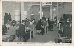 Reception Center - Interviewing for classification Postcard