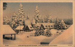King Winter reigns supreme Lake Arrowhead, CA Postcard Postcard Postcard