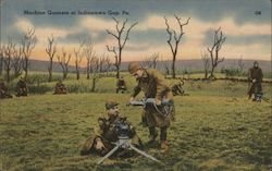 Machine gunners Indiantown Gap, PA Postcard Postcard Postcard