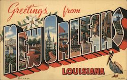 Greetings from New Orleans Louisiana Postcard