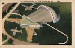 Aviation Building - New York World's Fair 1939 Postcard
