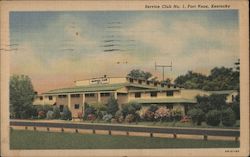 Service Club No. 1 Postcard