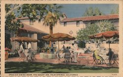 Open air dining room - The Desert Inn Postcard