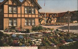 The Entrance, Beach Hotel, Oak Bay Postcard