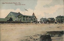 Dipsy Bath House Kennebunk Beach, ME Postcard Postcard Postcard