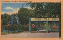 Over the Falls, Euclid Beach Park Postcard
