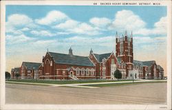 Sacred Heart Seminary Detroit, MI Postcard Postcard Postcard