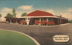 Gate-Way Motel Postcard