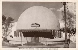 The original Brown Derby Restaurant Postcard