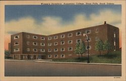 Women's Dormitory, Augusta College Postcard