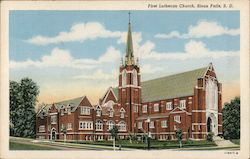 First Lutheran Church Postcard