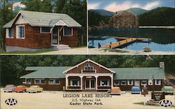 Legion Lake Resort Postcard