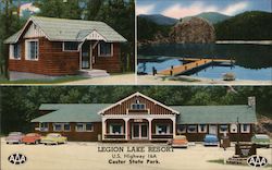 Legion Lake Resort Postcard