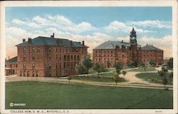 College Row, D.W.U. Postcard