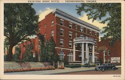 Princess Anne Hotel Fredericksburg, VA Postcard Postcard Postcard