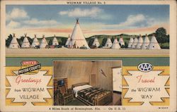 Wigwam Village #5 Birmingham, AL Postcard Postcard Postcard