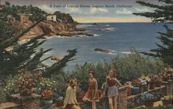 A vista of Laguna Shores Laguna Beach, CA Postcard Postcard Postcard