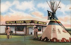 Buffalo Ranch trading post Afton, OK Postcard Postcard Postcard