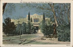 The Library and Museum at Carlsbad, New Mexico Postcard