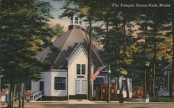 The Temple Ocean Park, ME Postcard Postcard Postcard