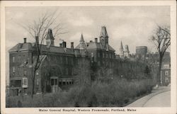 Maine General Hospital, Western Promenade Postcard