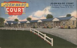 Jo-Em-Ma-Do Court Postcard