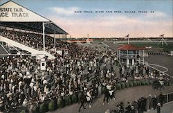 Race Track, State Fair Park Dallas, TX Postcard Postcard Postcard