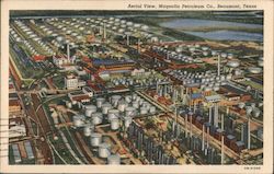 Aerial View, Magnolia Petroleum Co. Beaumont, TX Postcard Postcard Postcard