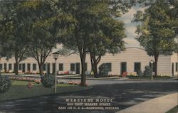 Webster's Motel - 1625 East Market Street - East on U.S. 6 Postcard