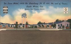 De Luxe Motel - 1309 No. Broadway (U.S. 101, No. end of town) Santa Maria, CA Postcard Postcard Postcard