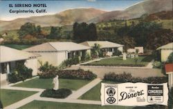 El Sereno Motel Carpinteria, CA Postcard Postcard Postcard