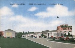 Maywood Motel, 9300 N.E. Sandy Blvid. Postcard