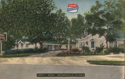 Crain's Motel Jacksonville, IL Postcard Postcard Postcard